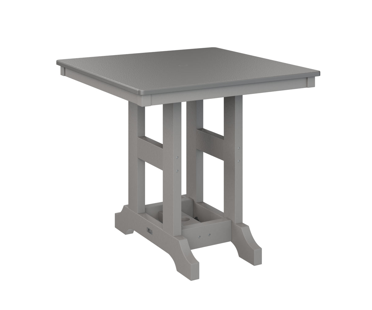 Berlin Gardens Garden Classic 33" Square Bar Table with Hammered Top