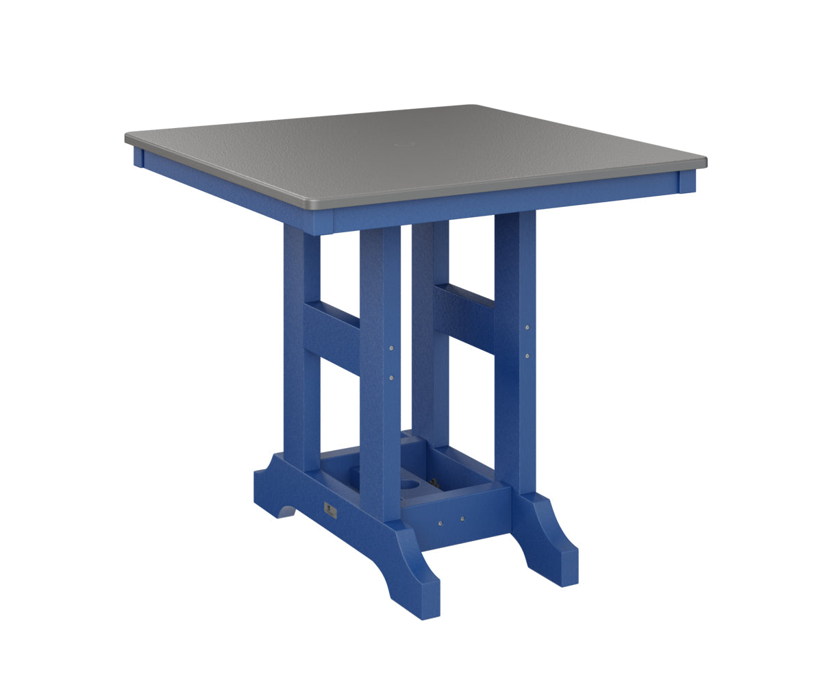 Berlin Gardens Garden Classic 33" Square Bar Table with Hammered Top