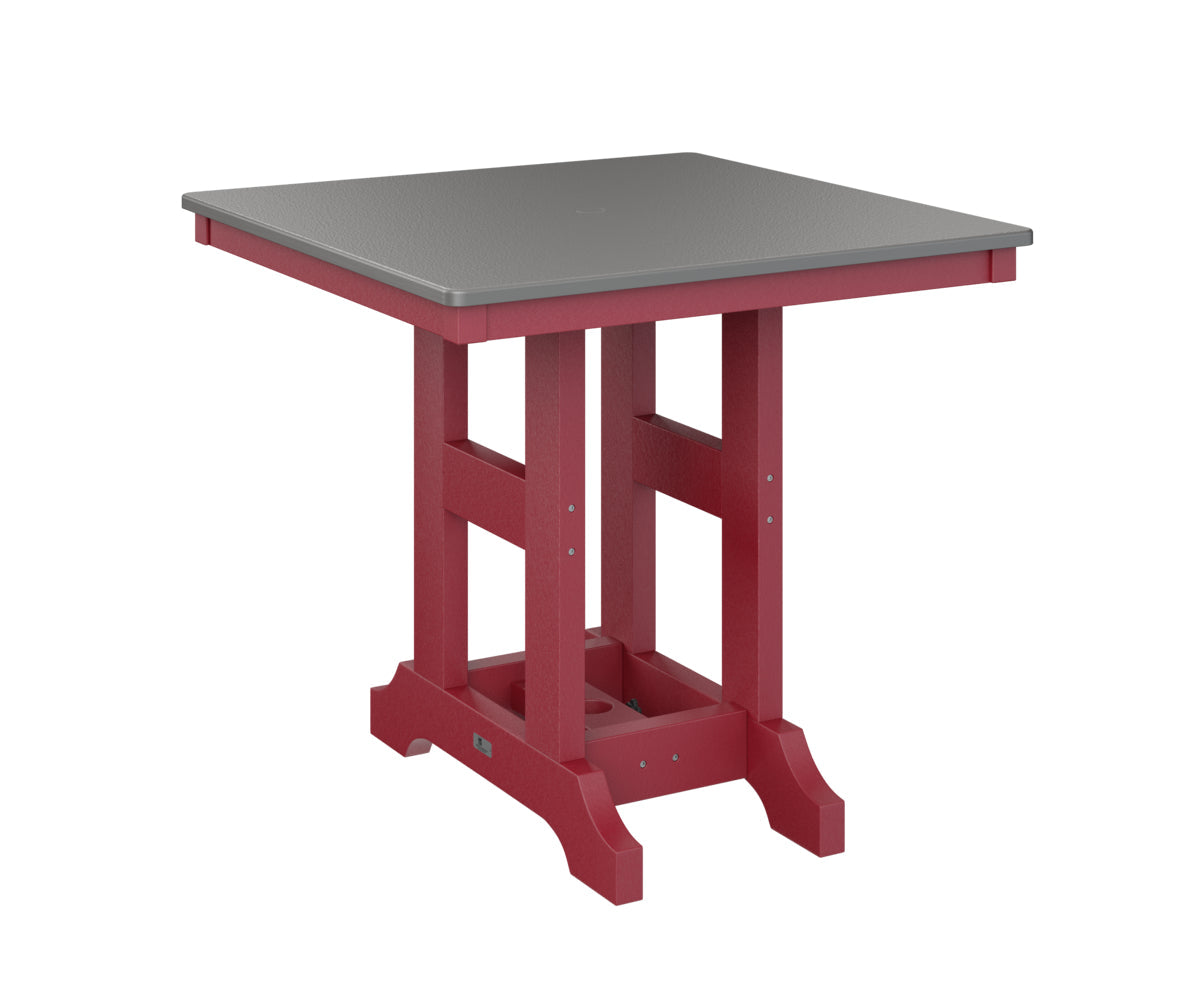 Berlin Gardens Garden Classic 33" Square Bar Table with Hammered Top