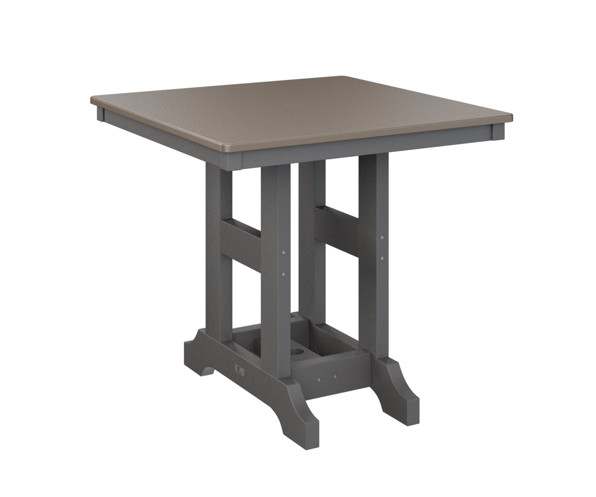 Berlin Gardens Garden Classic 33" Square Bar Table with Hammered Top