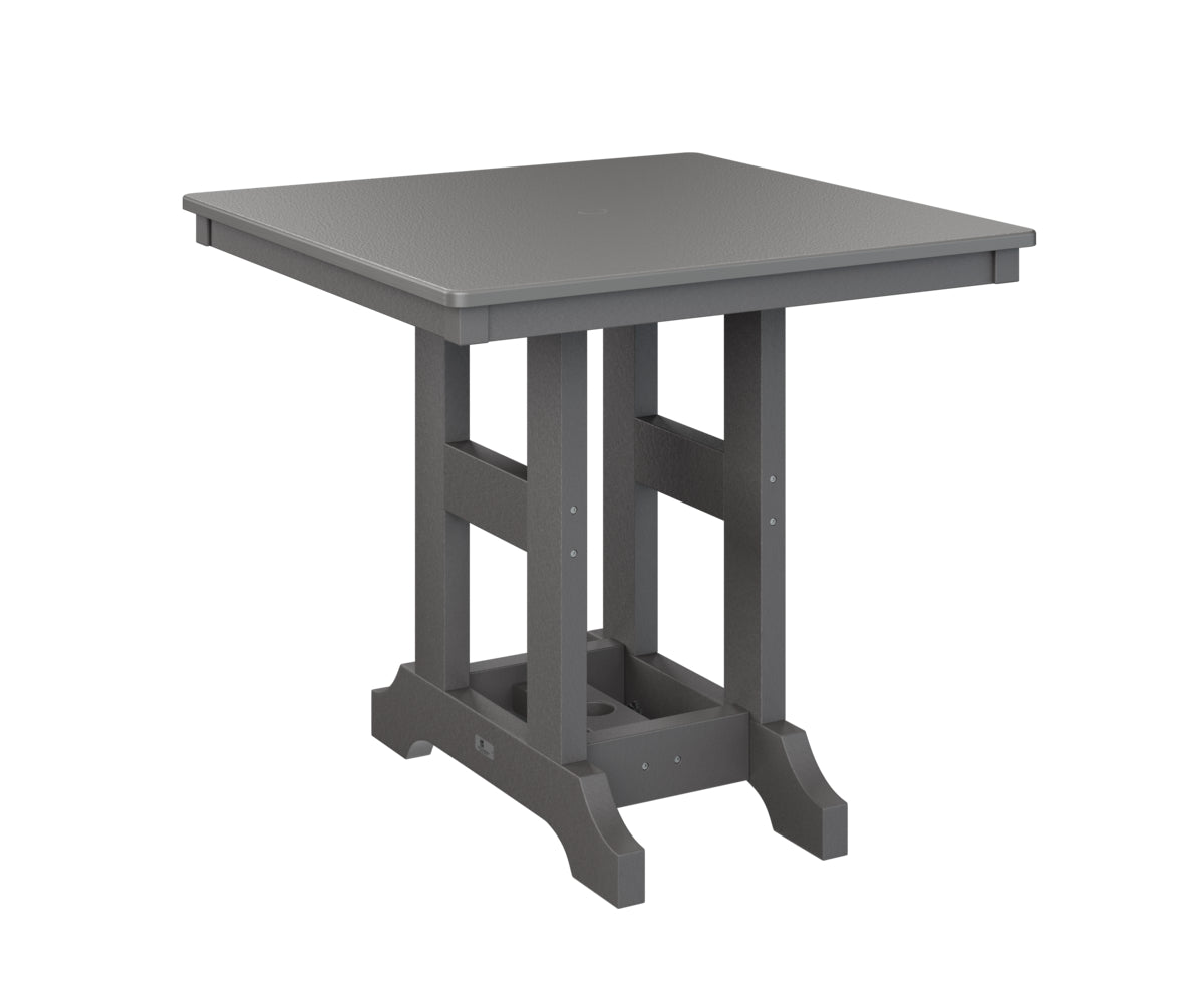 Berlin Gardens Garden Classic 33" Square Bar Table with Hammered Top