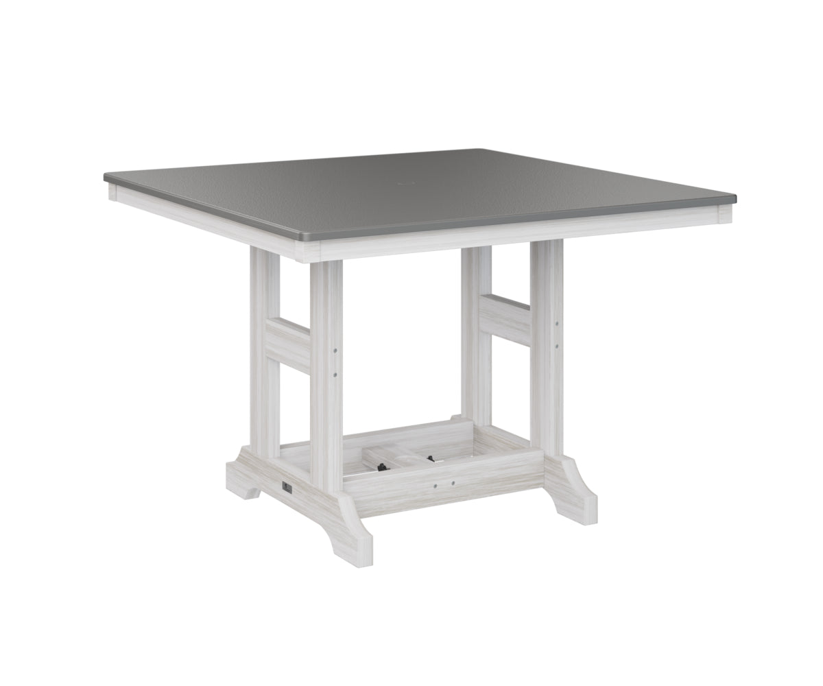 Berlin Gardens Garden Classic 44" Square Bar Table with Hammered Top