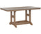 Berlin Gardens Garden Classic 33" x 66" Rectangular Dining Table with Hammered Top