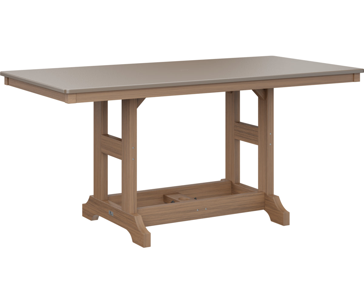 Berlin Gardens Garden Classic 33" x 66" Rectangular Bar Table with Hammered Top