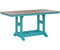Berlin Gardens Garden Classic 33" x 66" Rectangular Bar Table with Hammered Top