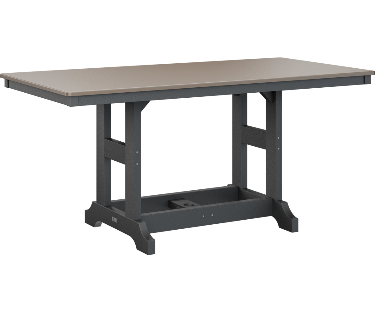Berlin Gardens Garden Classic 33" x 66" Rectangular Bar Table with Hammered Top