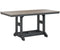 Berlin Gardens Garden Classic 33" x 66" Rectangular Bar Table with Hammered Top