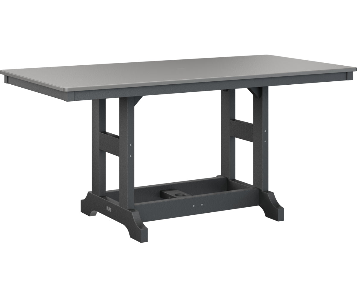 Berlin Gardens Garden Classic 33" x 66" Rectangular Bar Table with Hammered Top