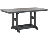 Berlin Gardens Garden Classic 33" x 66" Rectangular Bar Table with Hammered Top