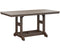 Berlin Gardens Garden Classic 33" x 66" Rectangular Bar Table with Hammered Top