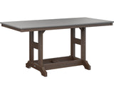 Berlin Gardens Garden Classic 33" x 66" Rectangular Bar Table with Hammered Top