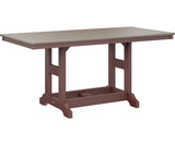 Berlin Gardens Garden Classic 33" x 66" Rectangular Bar Table with Hammered Top