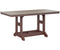 Berlin Gardens Garden Classic 33" x 66" Rectangular Bar Table with Hammered Top