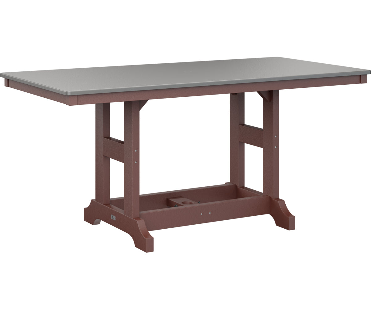 Berlin Gardens Garden Classic 33" x 66" Rectangular Bar Table with Hammered Top