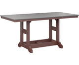 Berlin Gardens Garden Classic 33" x 66" Rectangular Bar Table with Hammered Top