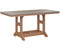 Berlin Gardens Garden Classic 33" x 66" Rectangular Bar Table with Hammered Top