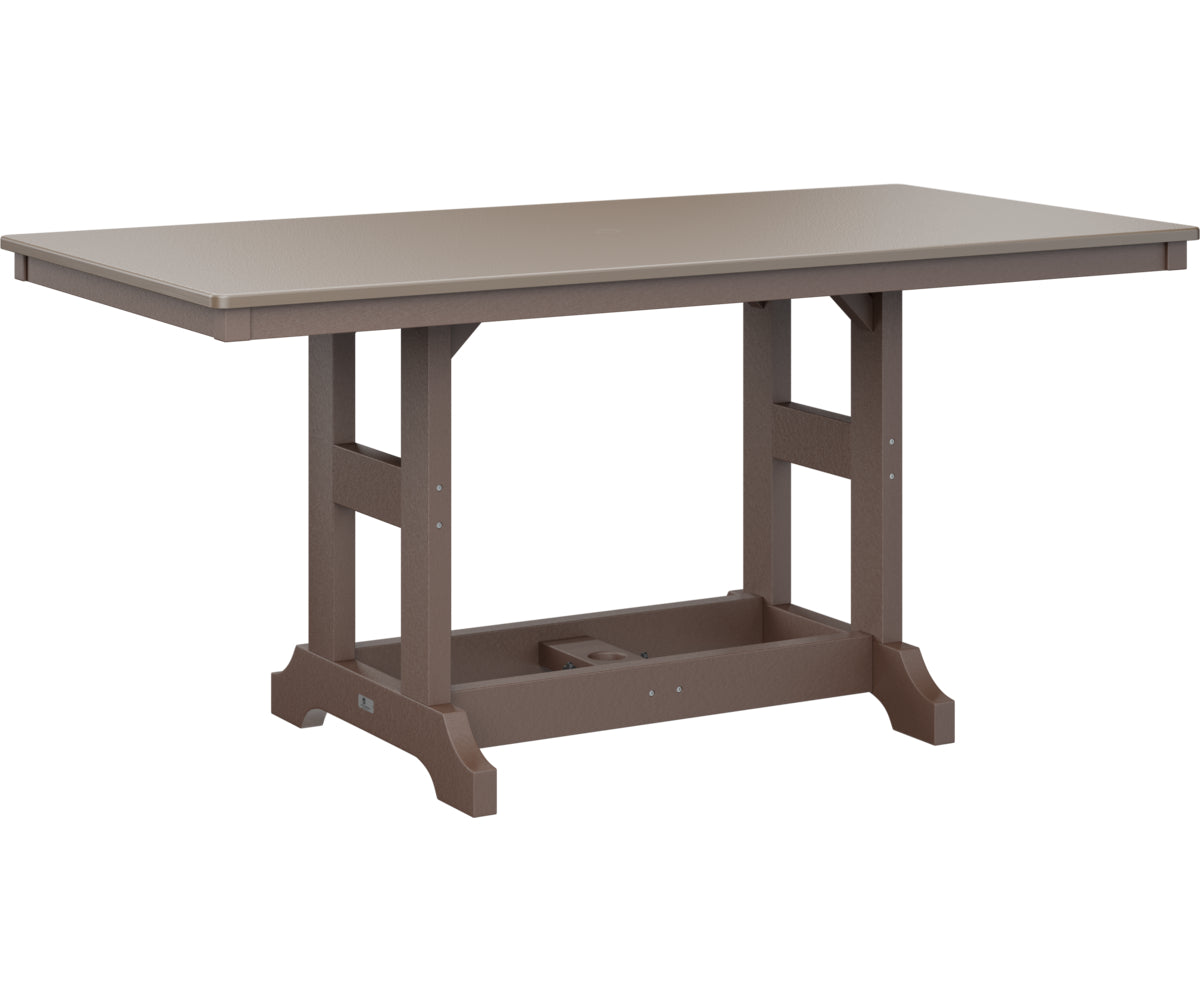 Berlin Gardens Garden Classic 33" x 66" Rectangular Bar Table with Hammered Top