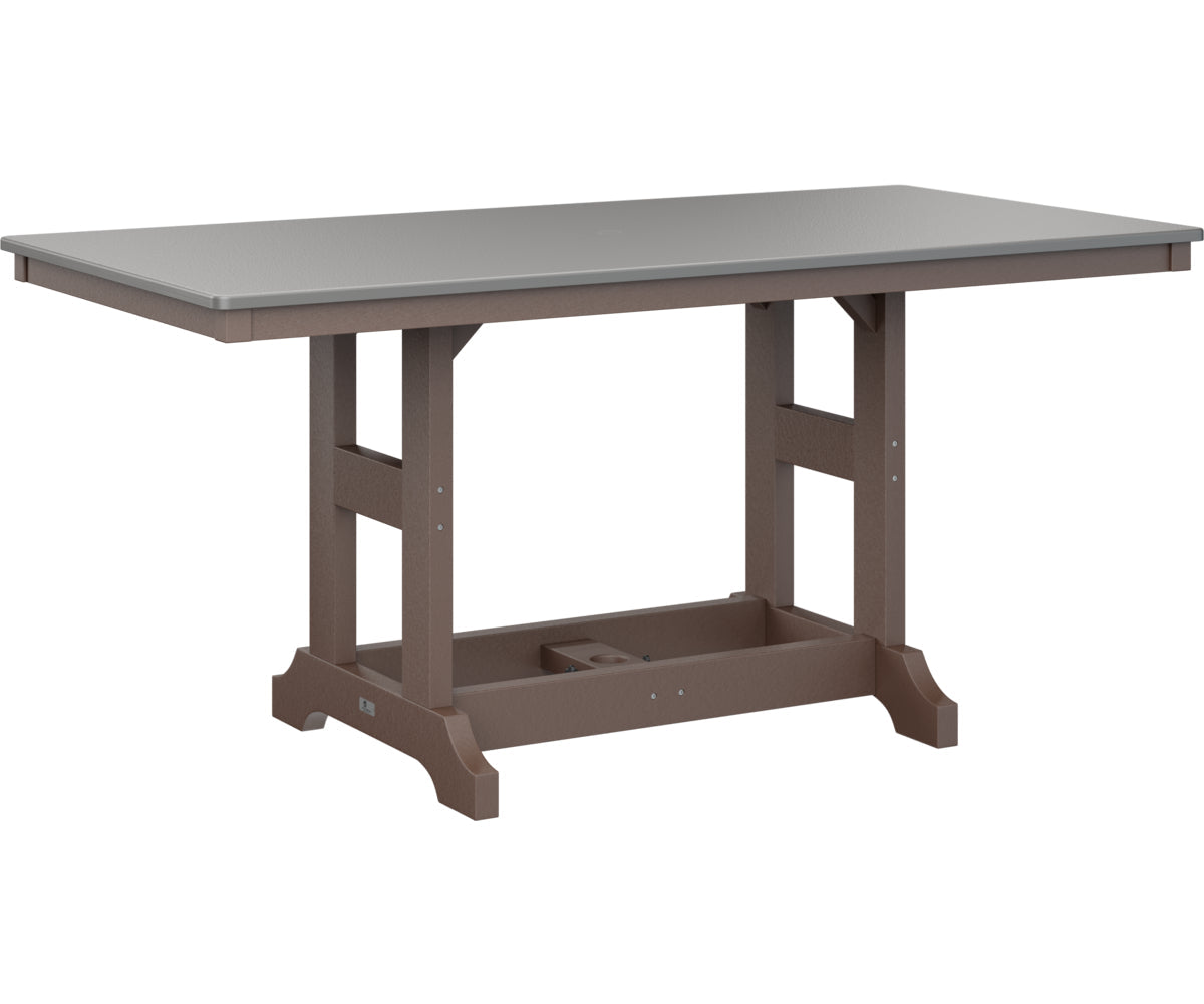 Berlin Gardens Garden Classic 33" x 66" Rectangular Bar Table with Hammered Top