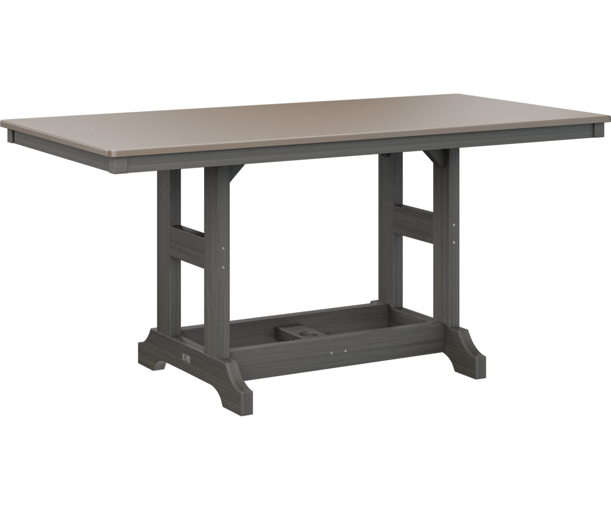 Berlin Gardens Garden Classic 33" x 66" Rectangular Bar Table with Hammered Top