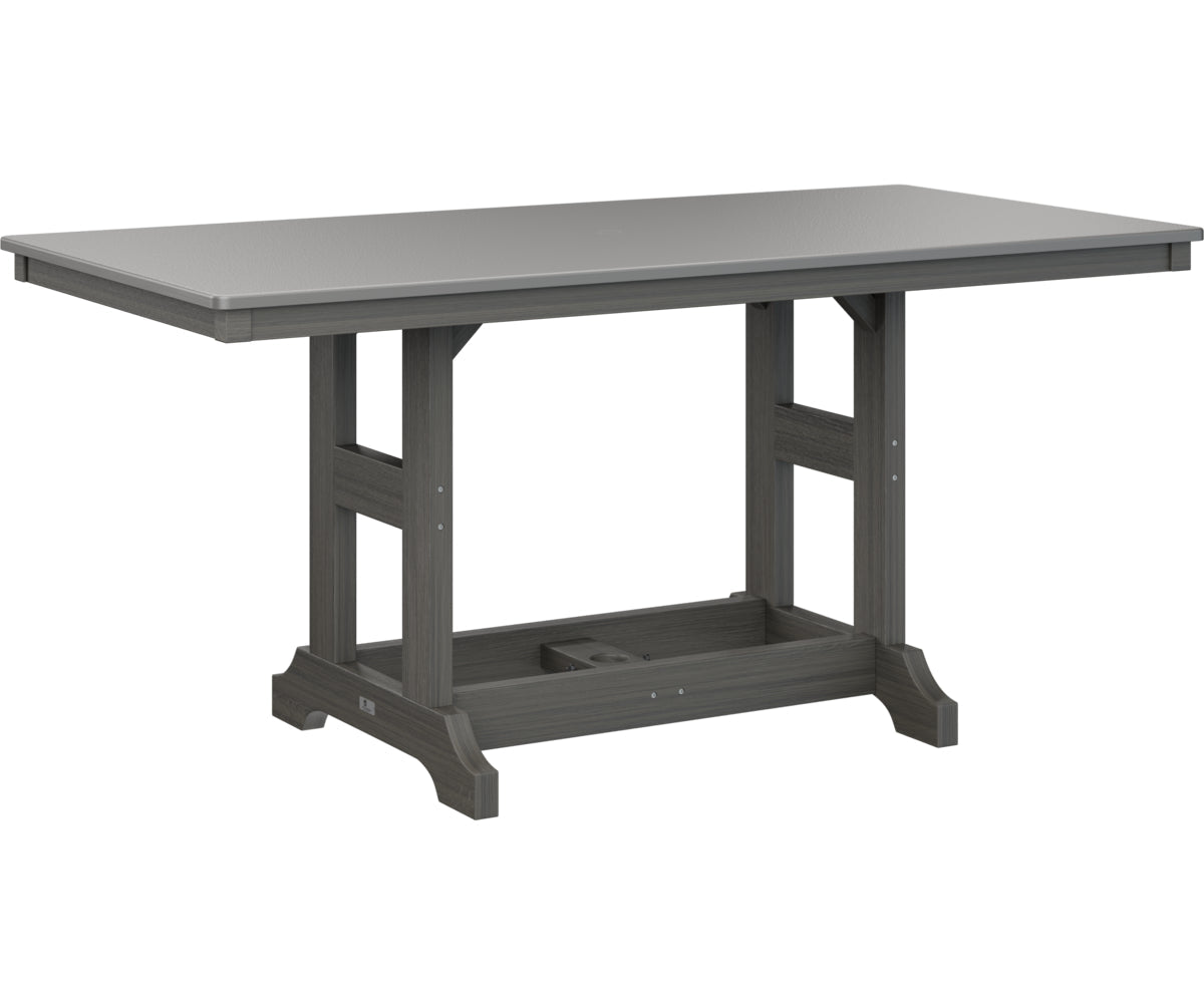 Berlin Gardens Garden Classic 33" x 66" Rectangular Bar Table with Hammered Top