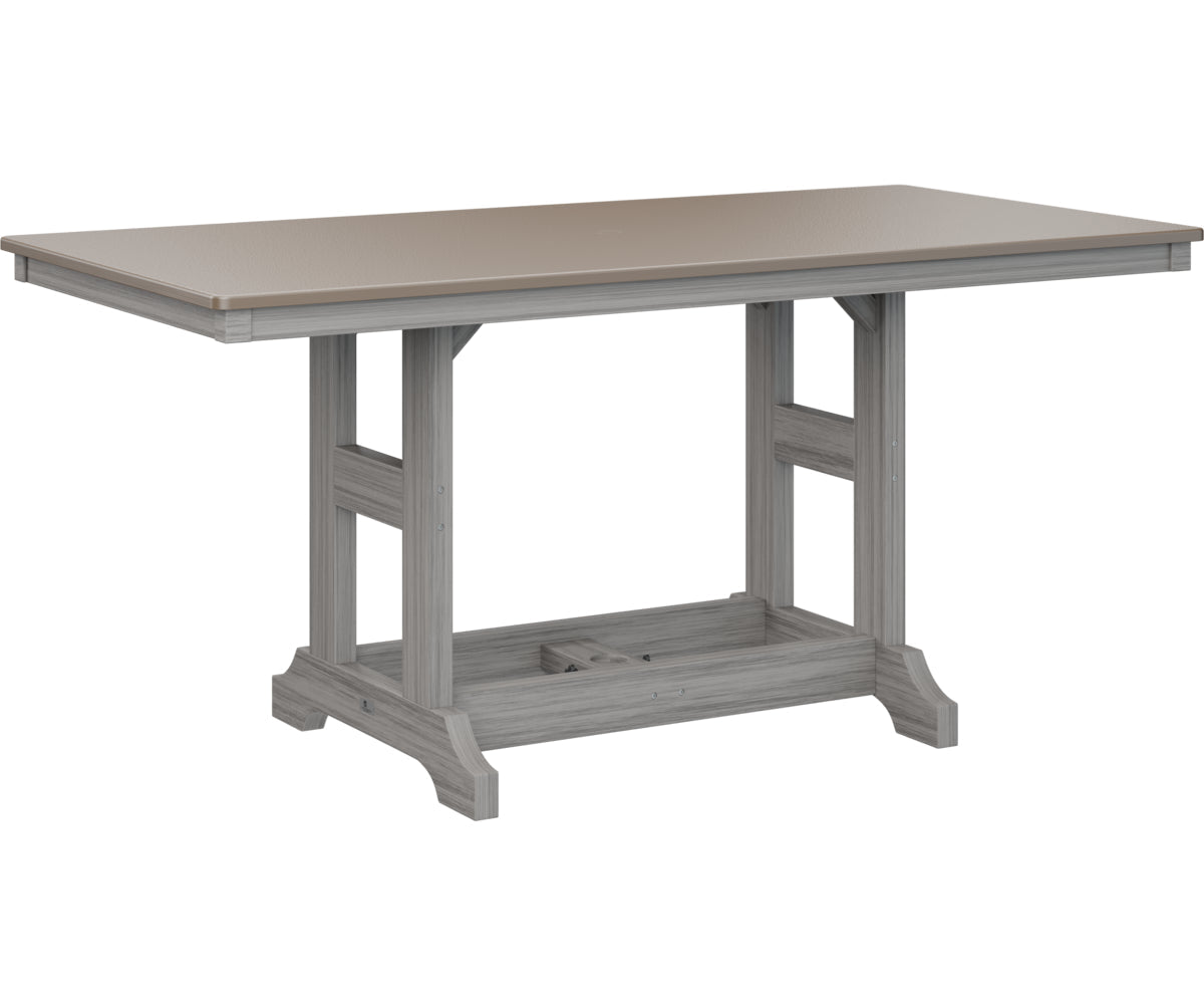 Berlin Gardens Garden Classic 33" x 66" Rectangular Bar Table with Hammered Top