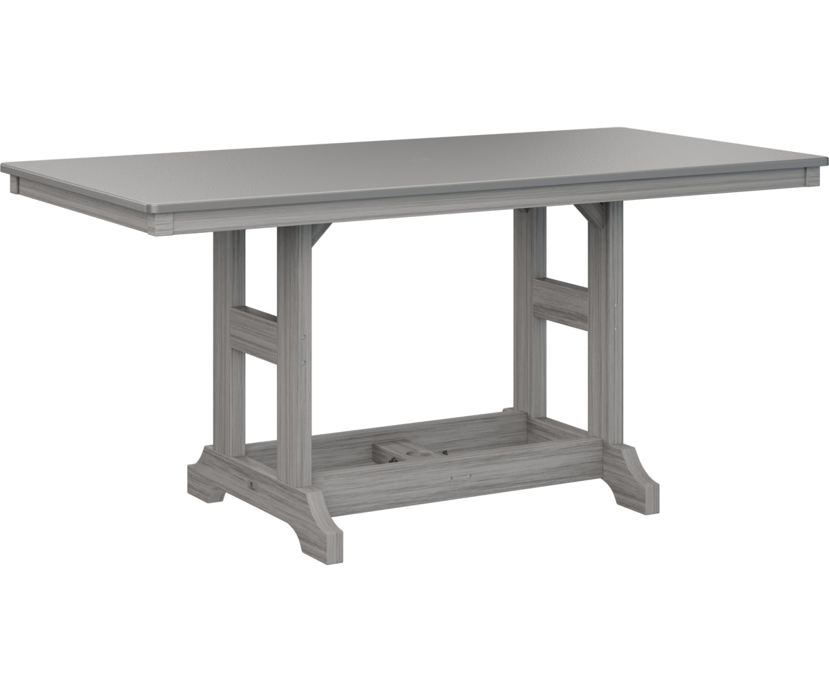 Berlin Gardens Garden Classic 33" x 66" Rectangular Bar Table with Hammered Top