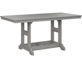 Berlin Gardens Garden Classic 33" x 66" Rectangular Bar Table with Hammered Top