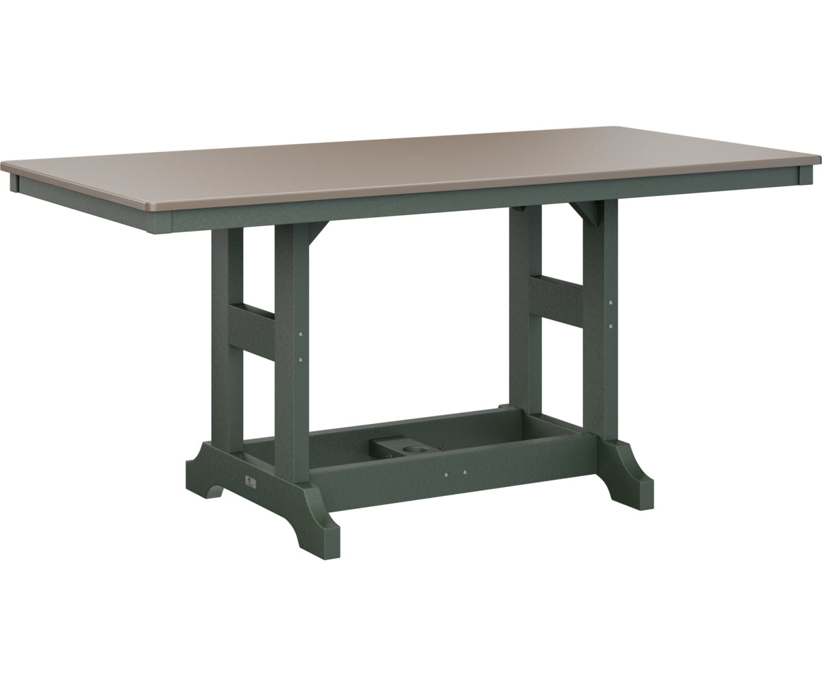Berlin Gardens Garden Classic 33" x 66" Rectangular Bar Table with Hammered Top