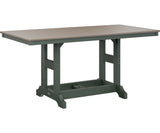 Berlin Gardens Garden Classic 33" x 66" Rectangular Bar Table with Hammered Top