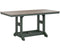 Berlin Gardens Garden Classic 33" x 66" Rectangular Bar Table with Hammered Top