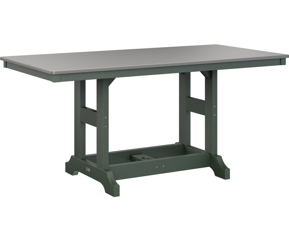 Berlin Gardens Garden Classic 33" x 66" Rectangular Bar Table with Hammered Top
