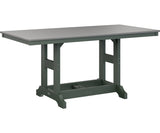 Berlin Gardens Garden Classic 33" x 66" Rectangular Bar Table with Hammered Top