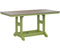 Berlin Gardens Garden Classic 33" x 66" Rectangular Bar Table with Hammered Top