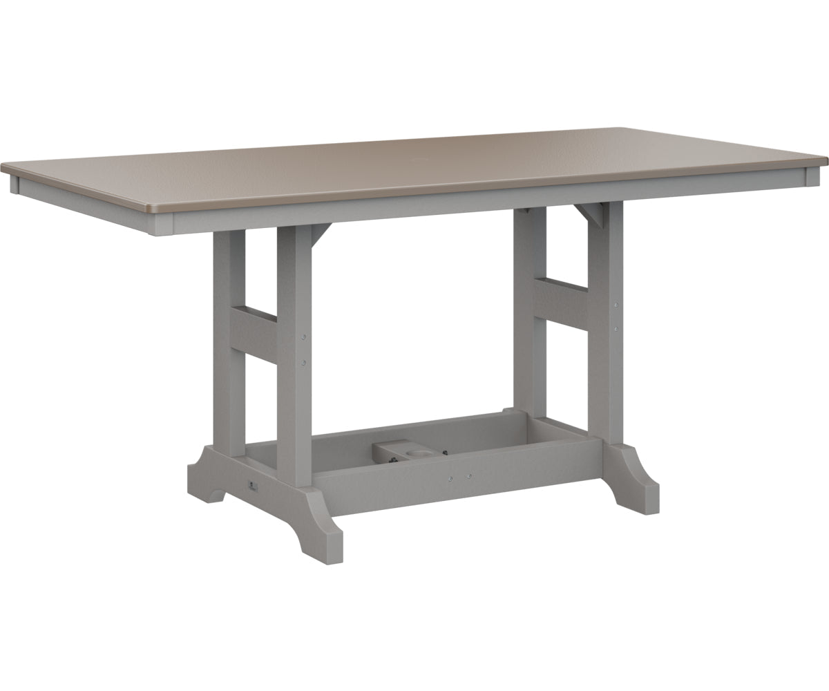 Berlin Gardens Garden Classic 33" x 66" Rectangular Bar Table with Hammered Top