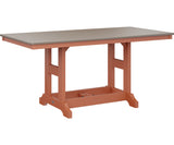 Berlin Gardens Garden Classic 33" x 66" Rectangular Bar Table with Hammered Top