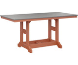 Berlin Gardens Garden Classic 33" x 66" Rectangular Bar Table with Hammered Top