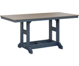Berlin Gardens Garden Classic 33" x 66" Rectangular Bar Table with Hammered Top
