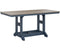 Berlin Gardens Garden Classic 33" x 66" Rectangular Bar Table with Hammered Top