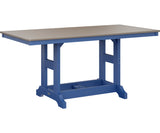 Berlin Gardens Garden Classic 33" x 66" Rectangular Bar Table with Hammered Top