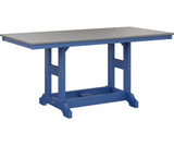 Berlin Gardens Garden Classic 33" x 66" Rectangular Bar Table with Hammered Top