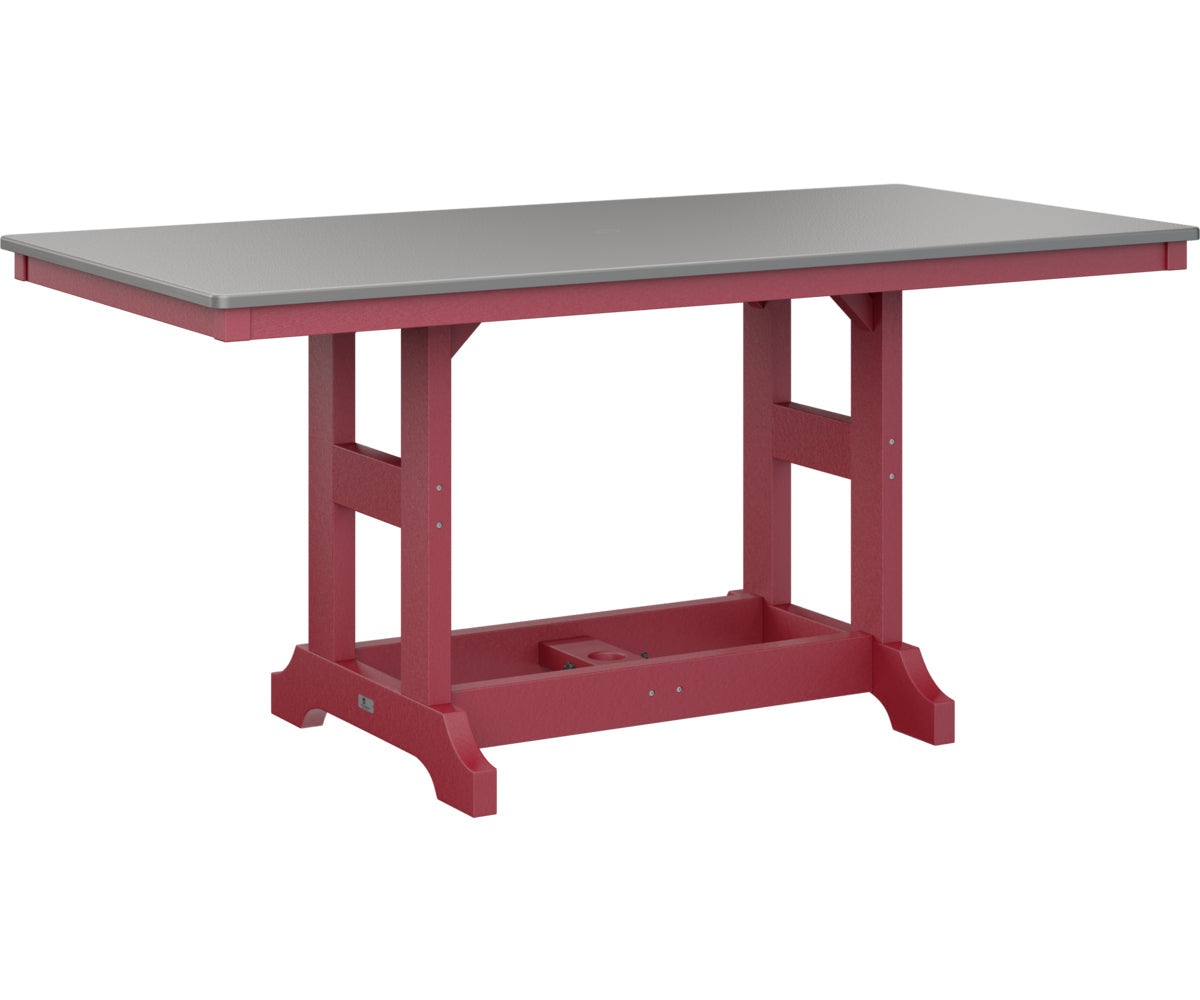 Berlin Gardens Garden Classic 33" x 66" Rectangular Bar Table with Hammered Top