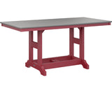 Berlin Gardens Garden Classic 33" x 66" Rectangular Bar Table with Hammered Top
