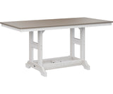 Berlin Gardens Garden Classic 33" x 66" Rectangular Bar Table with Hammered Top