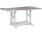 Berlin Gardens Garden Classic 33" x 66" Rectangular Bar Table with Hammered Top