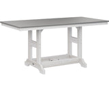 Berlin Gardens Garden Classic 33" x 66" Rectangular Bar Table with Hammered Top