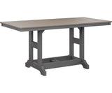 Berlin Gardens Garden Classic 33" x 66" Rectangular Bar Table with Hammered Top