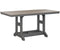 Berlin Gardens Garden Classic 33" x 66" Rectangular Bar Table with Hammered Top