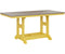 Berlin Gardens Garden Classic 33" x 66" Rectangular Bar Table with Hammered Top