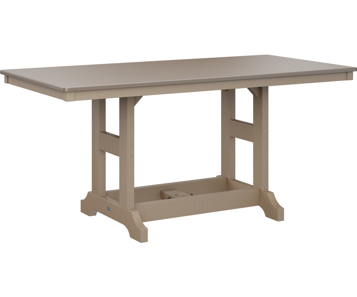 Berlin Gardens Garden Classic 33" x 66" Rectangular Bar Table with Hammered Top