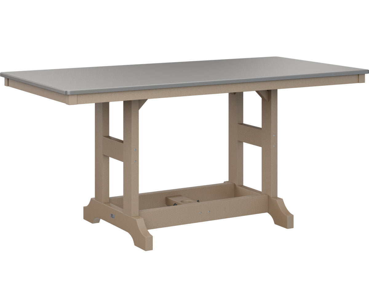 Berlin Gardens Garden Classic 33" x 66" Rectangular Bar Table with Hammered Top